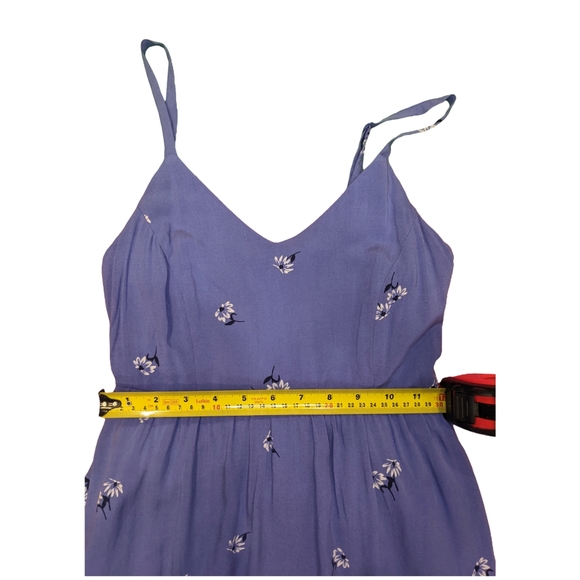 Old Navy Cornflower Blue Floral Cami Dress Tea/Maxi Length Size XS - Picture 5 of 10